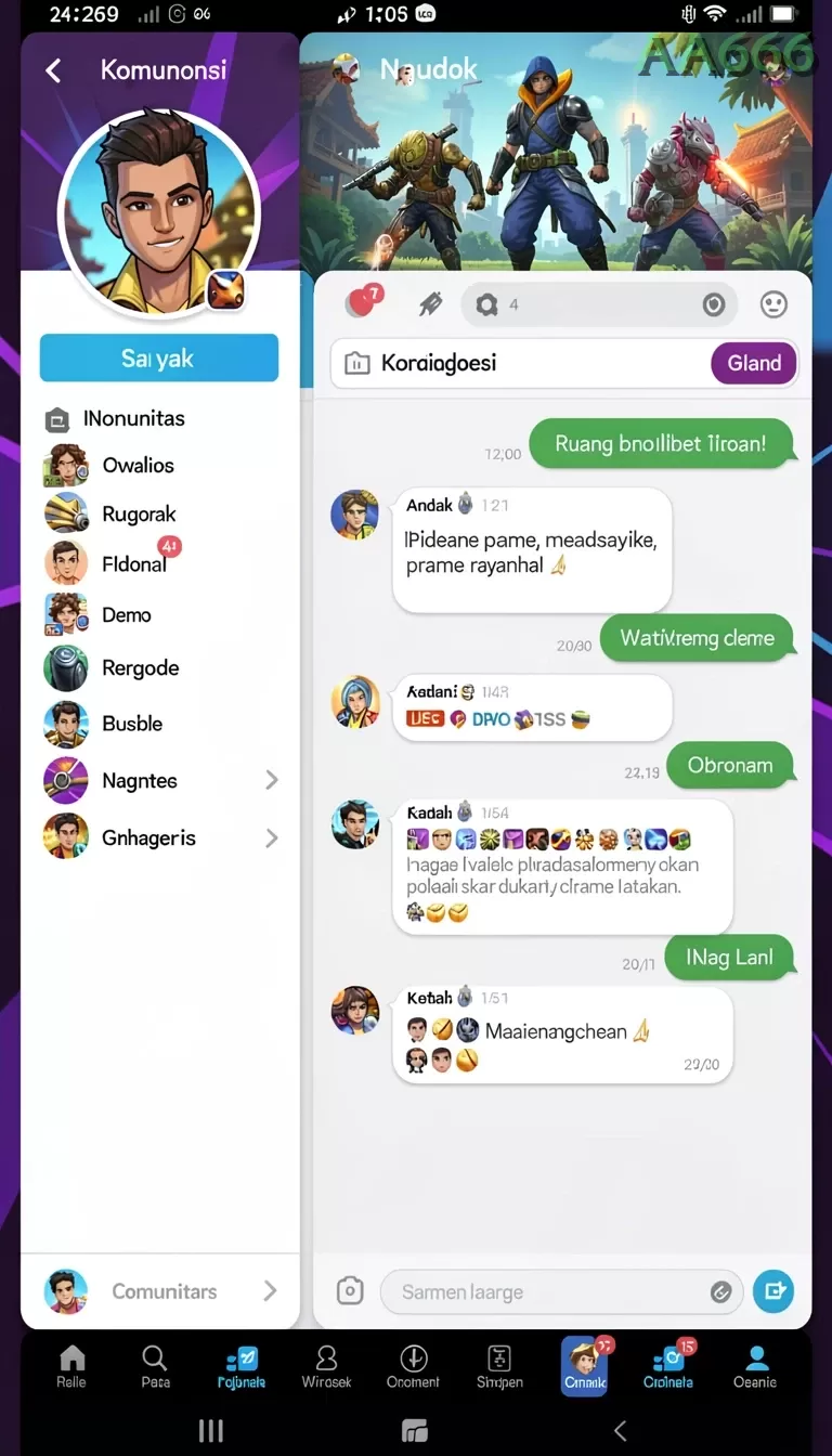 Galeri pratinjau visual aa666 build APK resmi terbaru
